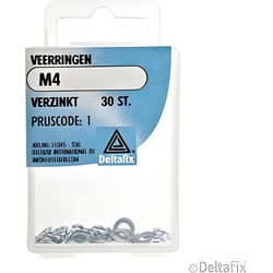 Veerringen m4 verz 30st