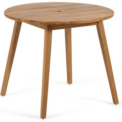 Kave Home - Vilma ronde buitentafel gemaakt van massief acaciahout Ø 90 cm 100% FSC