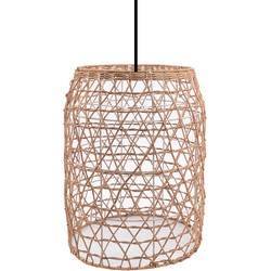 Groenovatie Rotan / Rieten Hanglamp, Handgemaakt, Naturel, ⌀30 cm