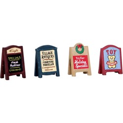 Village signs, set of 4 - LEMAX