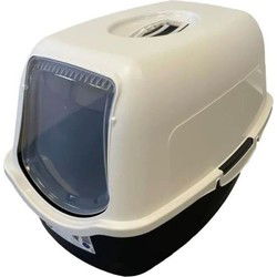 PET Design Sacha Toilet Huis - 56 x 40 x 39 cm - zwart en wit - voor katten
