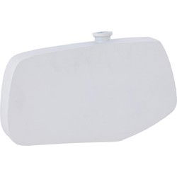 PTMD Bloempot Ramsha - 39x6x23 cm - Aluminium - Creme