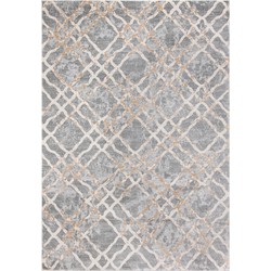 Safavieh Traditional Indoor Woven Area Rug, Isabella Collection, ISA957, in Silver & Ivory, 122 X 183 cm