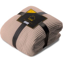 Zydante Home® - XL Blanket - Corduroy Rib - Taupe - 150x200 cm