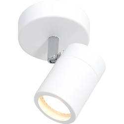 Mexlite spots Upround led - wit - metaal - 10 cm - GU10 fitting - 2486W