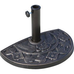 4goodz Halfronde parasolvoet 9 kg - standaard parasol  50x31x32 cm