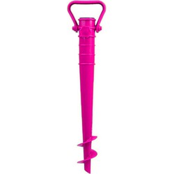 Parasolharing - roze - kunststof - D25 mm x H40 cm - draaischroef - Parasolvoeten