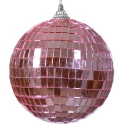 Kerstballen foam d10l10 cm fuchsia kerst