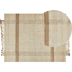 Beliani YELMEZ - Gevlochten-Beige-Jute