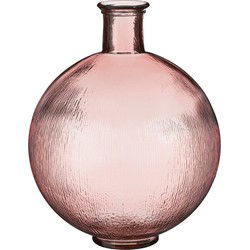 Mica Decorations Firenza Vaas - 34x34x42 cm - Glas - Lichtroze