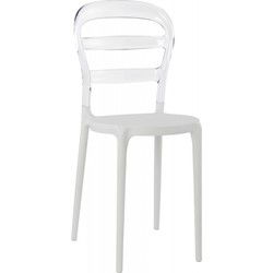 BARO design stoel 42x50x82 cm Wit
