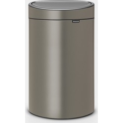 Touch Bin New afvalemmer, 40 liter, kunststof binnenemmer - Platinum