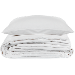 Overtrekset Glory Days - katoen satijn pure white 260x220cm + 2/60x70cm
