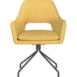 Eetkamerstoel Mos Oker Spider Swivel - Giga Meubel