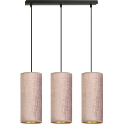 retro hanglamp Rizzo Zwart 3-lichts