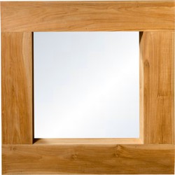 PTMD Old Java houten spiegel vierkant - 90 x 15 x 90 cm - Hout