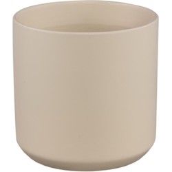 PTMD Bloempot Fatima - 21x21x21 cm - Keramiek - Creme