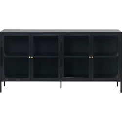 Dressoir Zwart - 40x170x85cm - Metaal - Dressoir Carmel