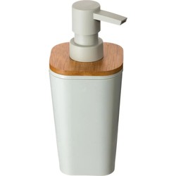 Zeeppompje/zeepdispenser van kunststeen - wit - 300 ml - Zeeppompjes