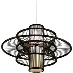 Fine Asianliving Bamboe Hanglamp Zwart Handgemaakt - Nicholas