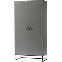 WOOOD Morris Kast - Grenen - Leem - 195x100x53