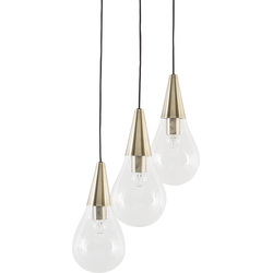 VESLE - Hanglamp - Zwart - Glas