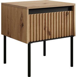 Meubella - Nachtkastje Timoteo - Eiken - 46 cm