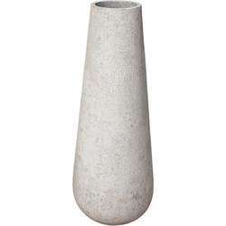 PTMD Bloempot Toshiba - 45x45x120 cm - Cement - Wit