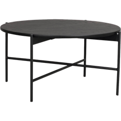 Skye ronde houten salontafel zwart - Ø 89 cm