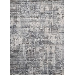 Vercai Rugs Oregon Collectie - Hoogpolig Vloerkleed - Zacht Tapijt voor Woonkamer - Polyester - Grijs - 80x150 cm