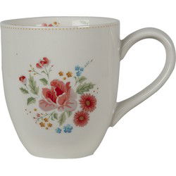 Clayre & Eef Mok Beige Roze Keramiek Rozen