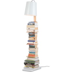 Vloerlamp Cambridge - Wit/Naturel - 38x30x168cm