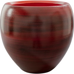 Ter Steege Bloempot - wijn rood - modern design - keramiek - 33x28cm - Plantenpotten