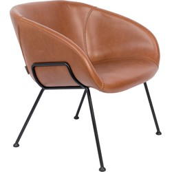 ZUIVER Lounge Chair Feston Brown