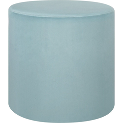 LOVETT  - Poef - Groen - 47 cm - Fluweel