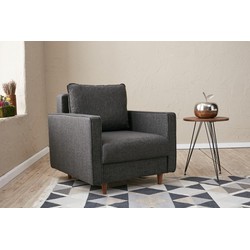 Fauteuil Eva Antraciet