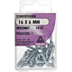 Schroefoog 16x6mm verz 14st