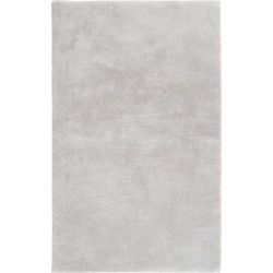 Luxe Badmat – Fluffy - Hotelkwaliteit – Wasbaar & Anti-slip – 100% Polyester, Soft Touch – Zilver- 40x60 CM