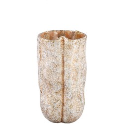 PTMD Bloempot Roddie - 22x21x45 cm - Cement - Creme