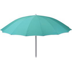 Parasol Shanghai met Knikarm doorsnede Ø220 cm - Aquamarijn