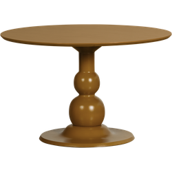 WOOOD Blanco Eettafel Ø 120 cm - Mango Hout - Honing Geel