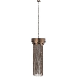 PTMD Hanglamp Lucass - 46x46x279 cm - Aluminium - Zilver