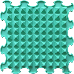 Ortoto Ortoto Sensory Massage Puzzle Mat Little Pyramids Sea Turquoise
