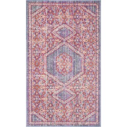 Safavieh Boho Chic Indoor Woven Area Rug, Windsor Collection, WDS311, in Lavender & Fuchsia, 122 X 183 cm