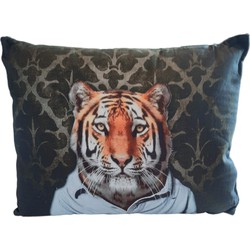 Furnilux - Set van 2 Sierkussens-45 x 35 x 10 cm - Tyger