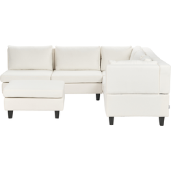 Beliani FEVIK - Modulaire Sofa-Wit-Polyester