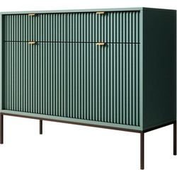 Meubella - Dressoir Navil - Groen - 104 cm