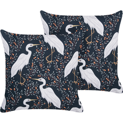 PIANAZZO - Tuinkussen set van 2 - Lichtgrijs - 45 x 45 cm - Polyester