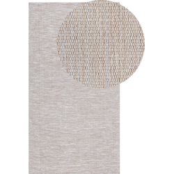 Beliani DERINCE - Laagpolig-Beige-Katoen