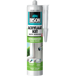 Acrylaatkit Universeel Grijs Koker 300 ml - Bison